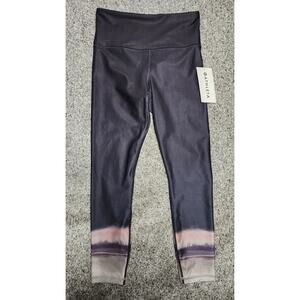 Athleta‎ Elation Ultra High Rise 7/8 Legging Dark Purple Abstract Size Small NWT